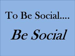 Be social 